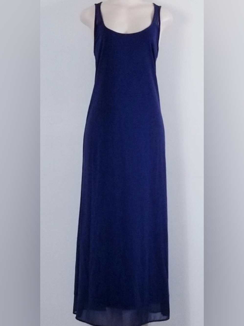 Tommy Bahama Navy Blue Sleeveless Maxi Dress , Size Medium